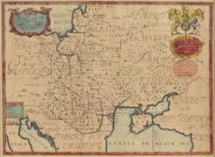 B. Cole Kupferstecher des 18. Jahrhunderts. - "A New Map of Present Poland, Hungary, Walachia,