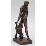 Künstler des 20. Jahrhunderts - "Lola" - Bronze. Braun patiniert. H. 38 cm. Vorderseitig auf der