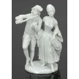 Musizierendes Paar: Dame und Chapeau, stehend und sich umfassend Fürstenberger