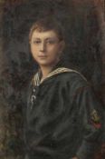 Antonie Kaulbach 1875 Hannover - 1958 Hannover attr. - Bildnis eines Jungen im Matrosenanzug - Öl/