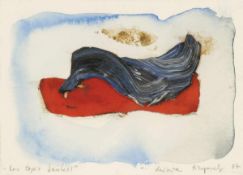 Miriam Tinguely 1950 Basel - lebt und arbeitet in der Schweiz - "Les tapis baulé si" - Aquarell