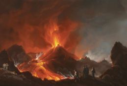 Gioacchino La Pira Tätig in Neapel zwischen 1839 und 1870 - Die Eruption des Vesuv ("Cratere del