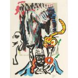 Karel Appel 1921 Amsterdam - 2006 Zürich - Figürliche Komposition - Farbserigrafie/Papier. 44/75. 70