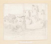 Thomas Tudor 1785 Monmouth - 1855 Monmouth attr. - Caerphilly - Graphit/Papier. 21,5 x 26 cm. 18,5 x