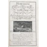 Johann Jacob Scheuchzer - "Herbarium Diluvianum Collectum" - Leiden, Vander 1723. Kart. - Prov.: