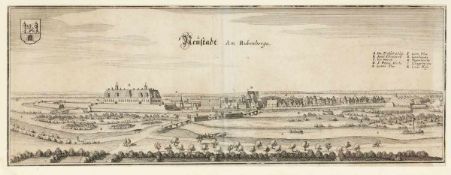 Kaspar Merian 1627 Frankfurt - 1686 Holland - "Drakenburg" - - "Hoia" - - "Nienburg" - - "Neustadt