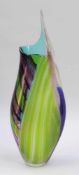 Unikat - Bodenvase Tociar piera Afro Celotto, Murano. Farbloses Glas mit blauen, pinken, grünen