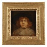 Friedrich Kaulbach 1822 Arolsen - 1903 Hannover - Porträt eines Jungen - Öl/Lwd. 30 x 30 cm. Sign.