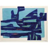 Gustave Singier 1909 Warneton - 1984 Paris - Abstrakte Komposition - Farblithografie/Papier. 120/