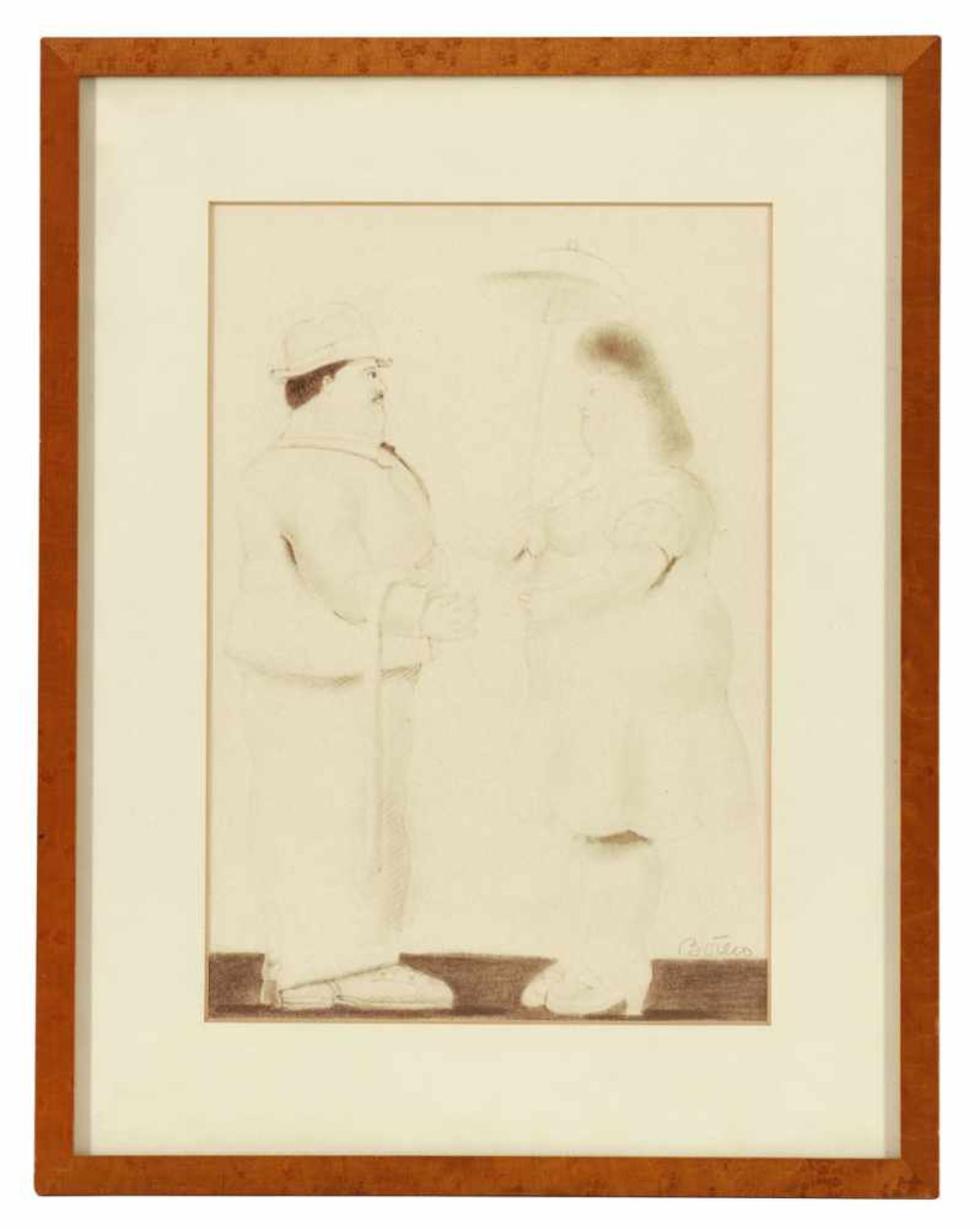 Fernando Botero 1932 Medellín - lebt und arbeitet in New York und Paris - Mann und Frau - - Image 2 of 2