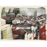 Bernhard Vogel 1961 Salzburg - "Salzburg, Domviertel" - Aquarell/Bütten. 15 x 21 cm. Sign. und