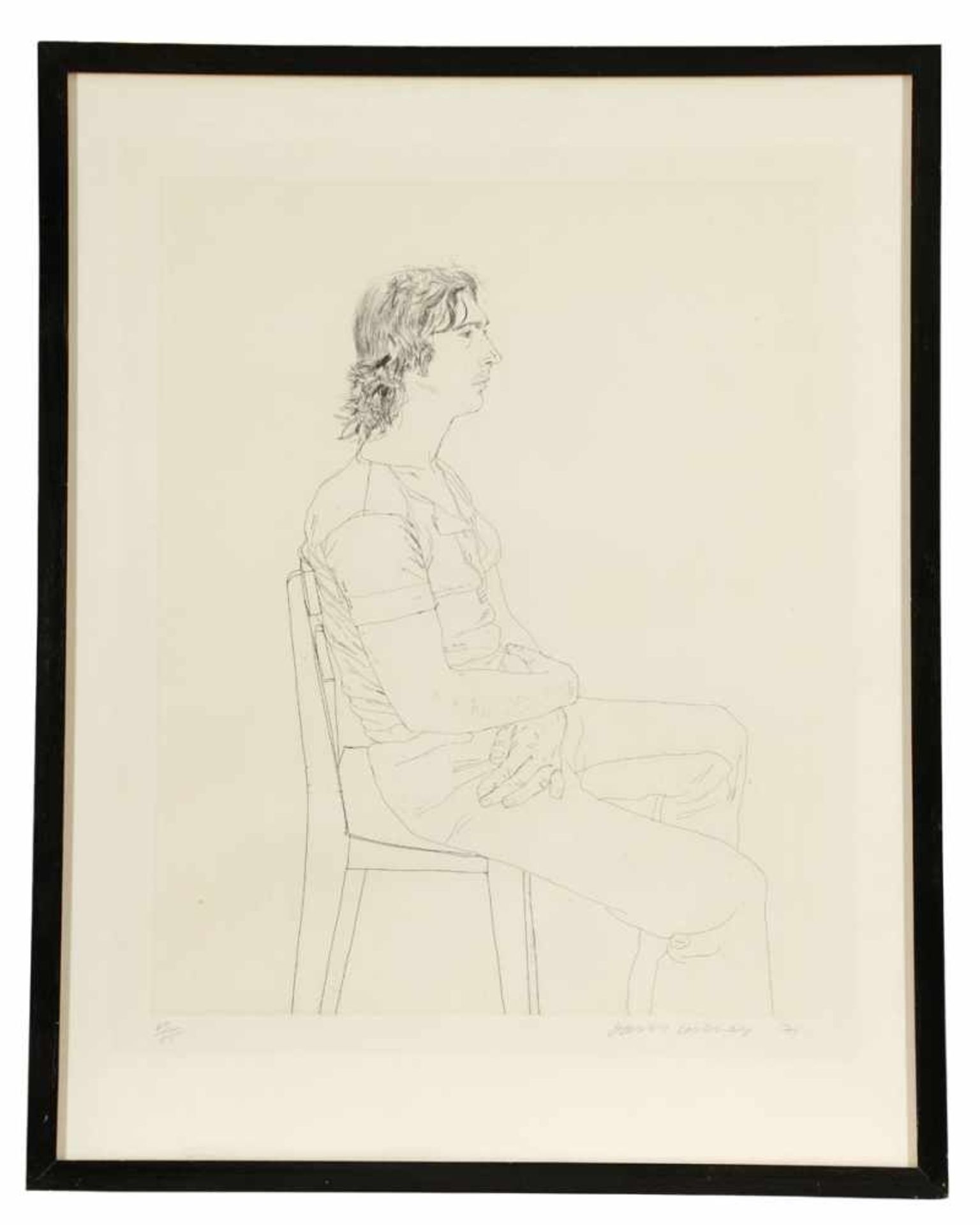 David Hockney 1937 Bradford/Yorkshire - lebt in London und Los Angeles - "Maurice Payne" - - Image 2 of 2