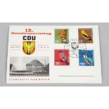 Postkarte mit Autogrammen Bundesrepublik Deutschland, 1964. - "12. Bundesparteitag CDU" - Vs.: