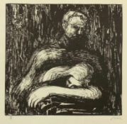 Henry Moore 1898 Castleford - 1986 Much Hadham - "Lullaby" - Lithografie/Papier. 19/25. 29 x 30