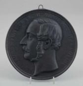 Heinrich Brehmer Hannover 1815 - 1889 - "Georg d. Fünfte v. G. G. König von Hannover" - Eisen. D. 20