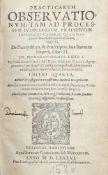 Andreas Gail - "Practicarum Observationum... " - Köln, Gymnicum 1586. Gepr. Ldr. Dreifacher roter