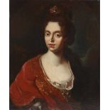 Künstler des 18. Jahrhunderts - Porträt von Anna Maria de Medici - Öl/Lwd. Doubl. 58 x 70 cm.