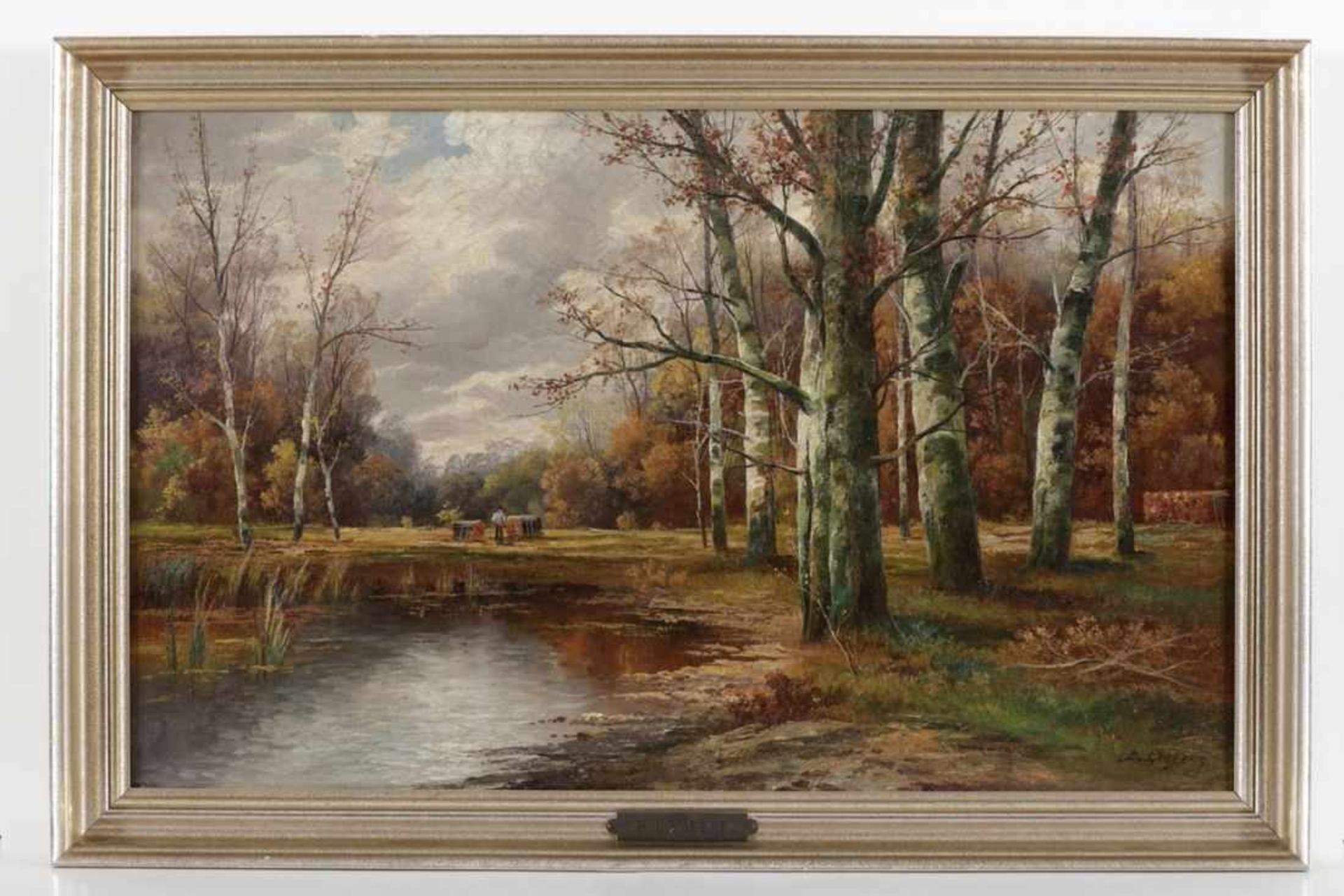 Karl Kaufmann (unter dem Pseudonym B. Lambert) 1843 Neuplachowitz - 1901 Wien - "Herbst im - Image 2 of 2