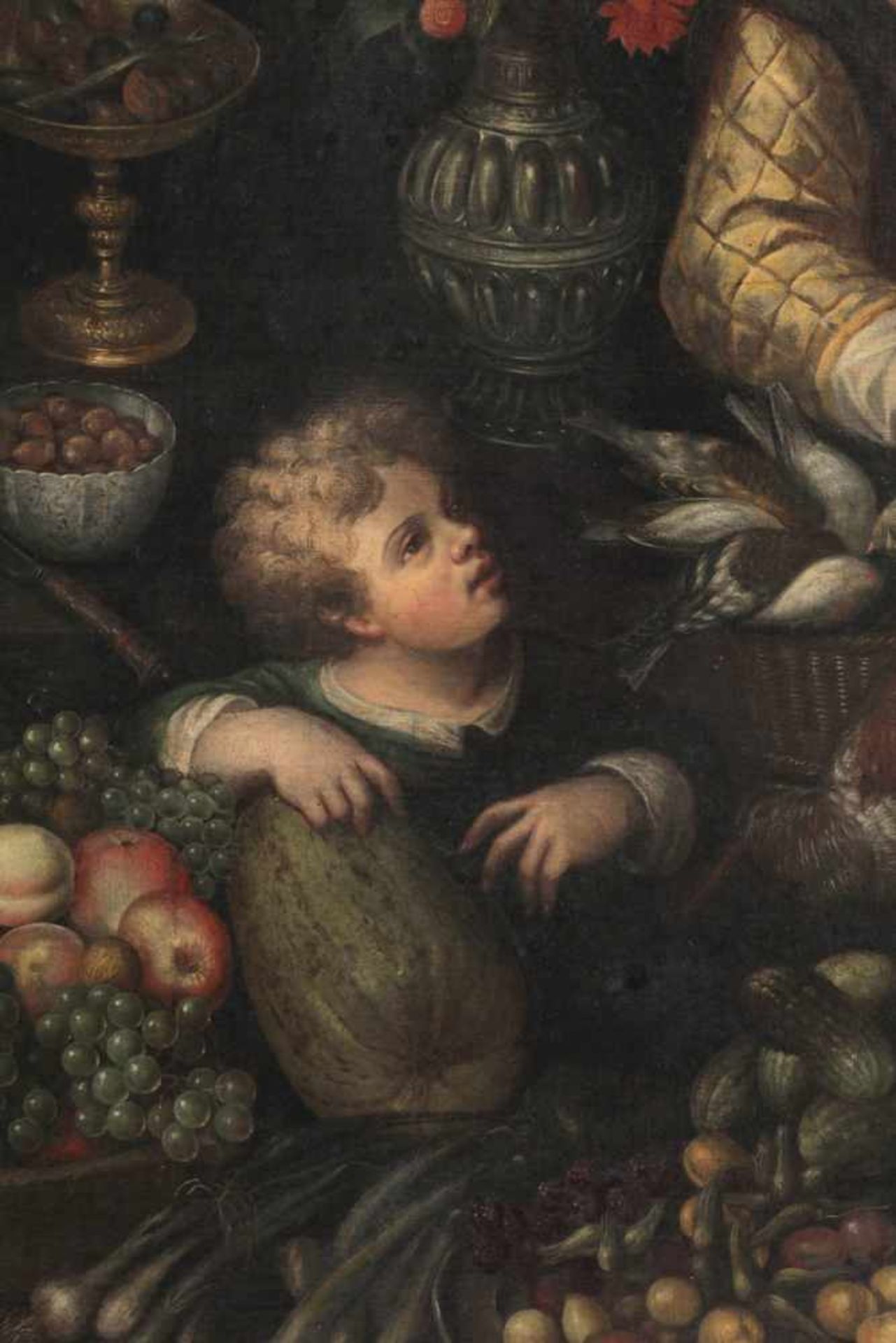 Niederländische Schule des frühen 17. Jahrhunderts - Kücheninterieur - Öl/Lwd. Doubl. 124,5 x 194 - Image 2 of 3