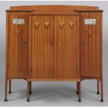 Seltene Jugendstil Anrichte Alexandre Louis Marie Charpentier 1856 Paris - 1909 Neuilly Satinwood.