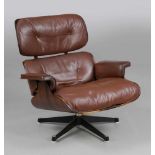 Lounge Chair Hermann Miller Collection/USA, um 1960/70. Entwurf: Charles Eames, um 1956. Palisander.