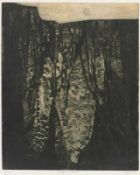 Otto Eglau 1917 Berlin - 1988 Kampen - "Kliff mit Mond" - Radierung/Papier. 9/30. 58 x 48,5 cm, 66 x