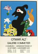 Otmar Alt 1940 Wernigerode - lebt und arbeitet bei Hamm - Plakat Galerie Commeter 1972 -