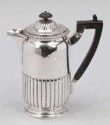 Kaffeekanne im Queen-Anna-Stil / Coffee pot London/England, um 1897/98. 925er Silber. Punzen: