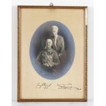 Fotografie mit Signaturen 1918. - "Ernst August III von Hannover mit seiner Frau Thyra von Dänemark"
