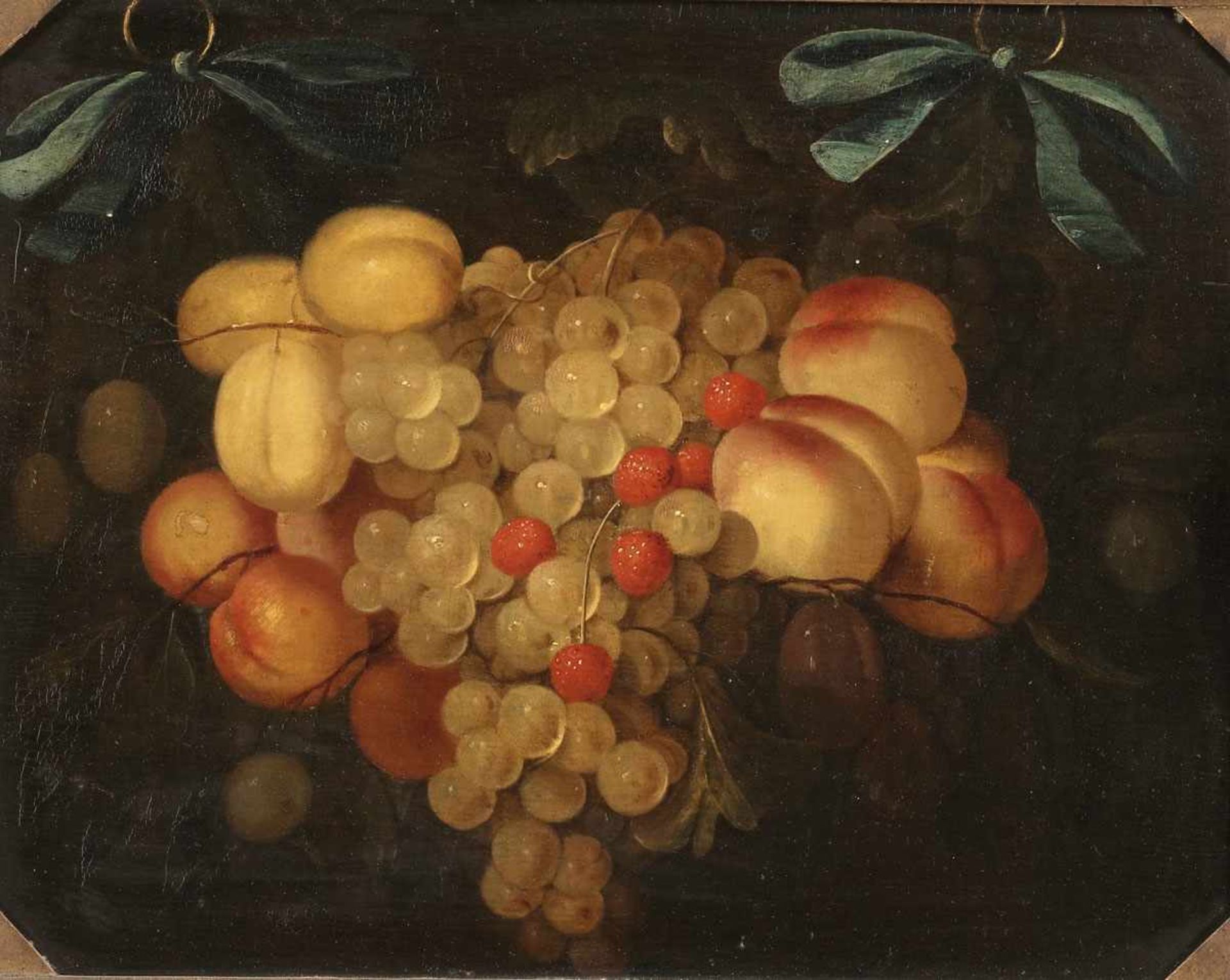 Joris van Son 1623 Antwerpen - 1667 - Früchtestillleben - Öl/Holz. 27 x 36 cm. Rahmen. Lit: