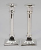 Paar Tafelleuchter / Pair Candle Sticks Arthur Möhrle/Schwäbisch Gmünd. 925er Silber. Punzen:
