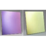 Thomas Emde 1959 Korbach - Ohne Titel - Farbmaterial zwischen zwei Acrylglasscheiben. 60 x 60 x 3
