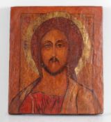 2 Ikonen Russland, 19. Jahrhundert. - "Christus Pantokrator" - - "Hl. Stephan" - Tempera/Holz. 20,