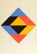 Max Bill1908 Winterthur - 1994 Berlin - Komposition - Farbserigrafie/Papier. 29/150. 45 x 45 cm,