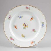 SpeisetellerKönigliche und Staatliche Porzellan Manufaktur, Meissen 1850-1924. - Streublümchen -