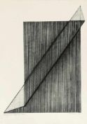 Dóra Maurer1936 Budapest - lebt in Budapest - "Diagonale (De)formation" - Radierung/Papier. 58,7 x