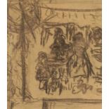 Heinrich Zille1852 Radeburg/Dresden - 1929 Berlin - "Laubenpiperfest" - Kohle/Papier. 20,2 x 17,5