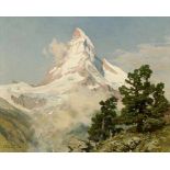 Edward Harrison Compton1881 Feldafing - 1960 Feldafing - Matterhorn - Öl/Lwd. 80 x 100 cm. Sign. und