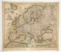 Frederik de Wit1630 - 1710 Amsterdam - "Nova et Accurata totius Europae" - Kolor. Kupferstich.