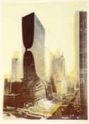 Pol Bury1922 Haine-Saint-Pierre - 2005 Paris - "Manhattan (Seagram Building)" - Farblithografie/