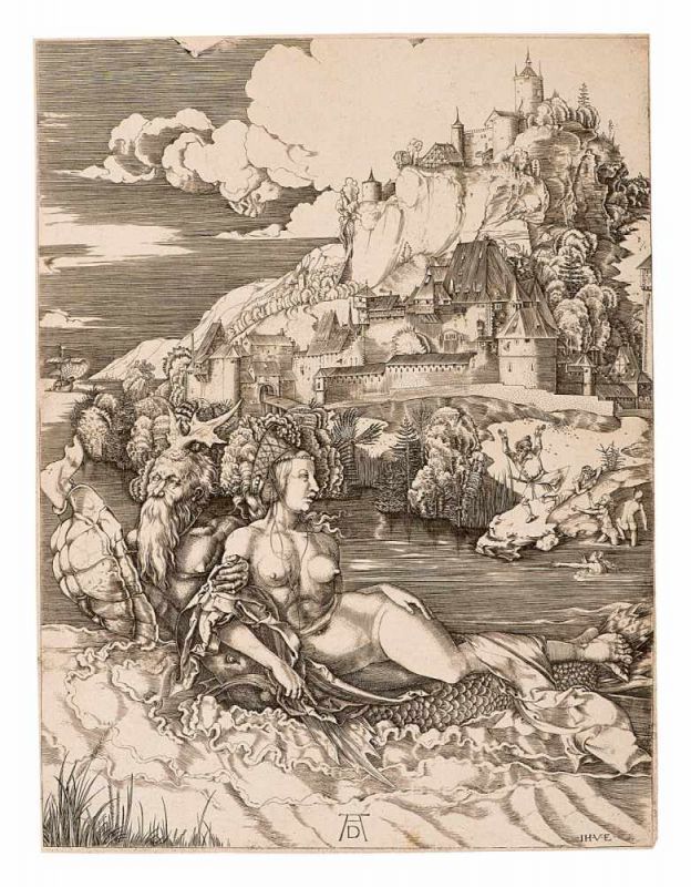 Ladenspelder, Johann 1512 Essen - 1561 Köln.«Das Meerwunder». Kupferstich. U.r. in der Platte
