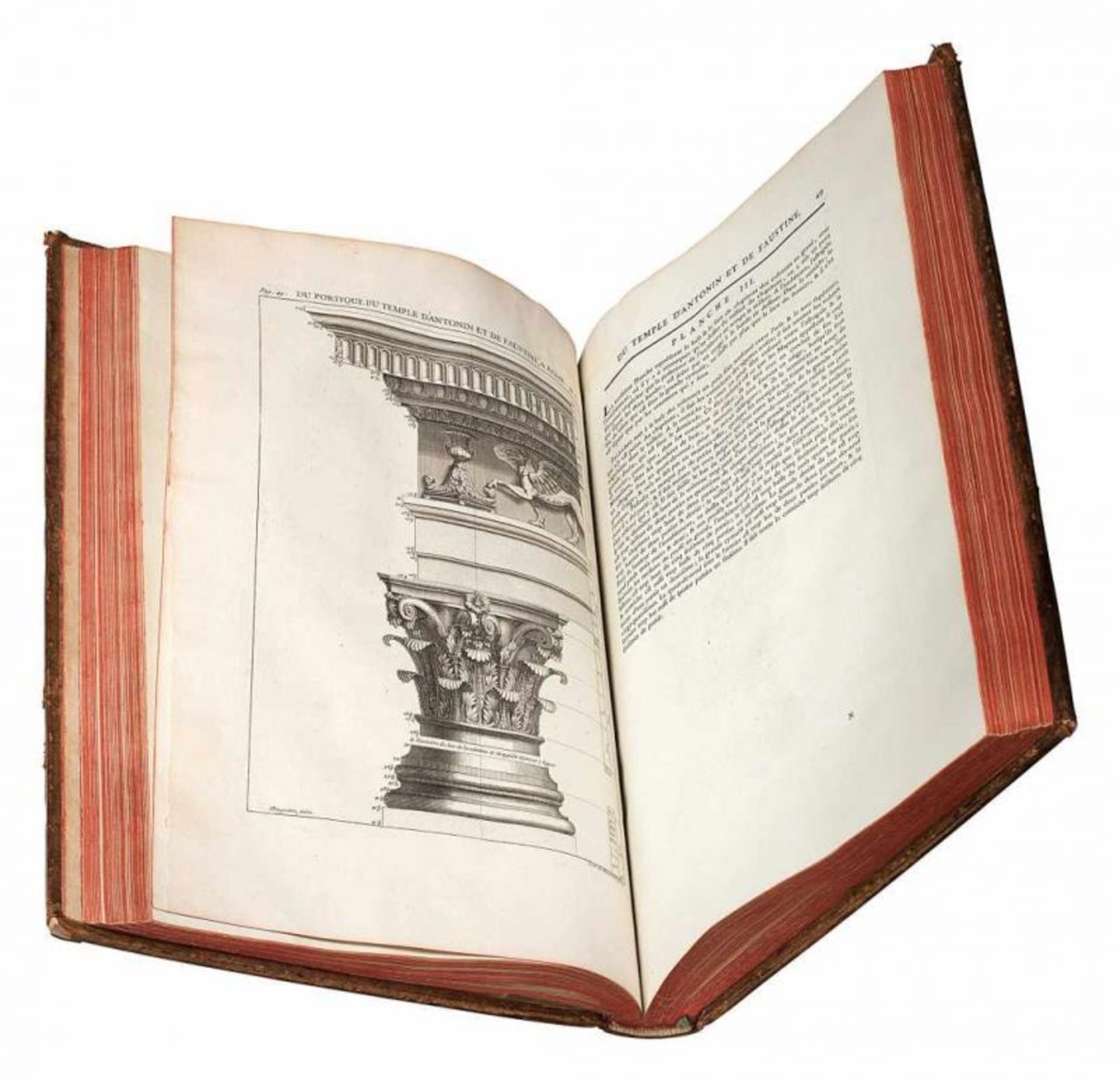 Les Édifices Antiques de Rome Mesurés et dessinés tres-exactement sur les Lieux. Autor Antoine - Bild 2 aus 3