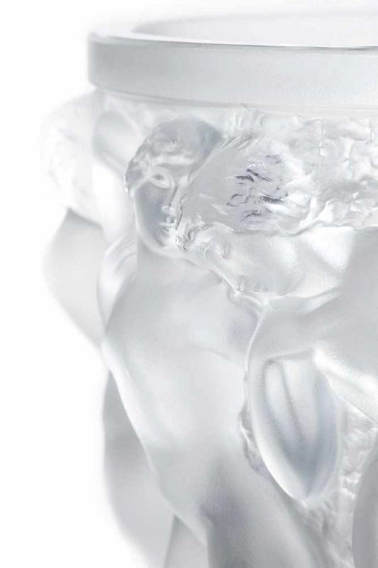 Vase «Bacchantes» Lalique, Paris Ende 20. Jh. Farbloses, transparentes Glas, in die Form gepresst, - Image 2 of 2