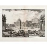 Piranesi, Giovanni Battista 1720 Mogliano - 1778 Rom.«Veduta della gran Piazza e Basilica di S.