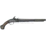 Steinschlosspistole, Italien für den arabischen Markt, Kal. 15mm LL 335mm, TL 515mm, Rundlauf mit