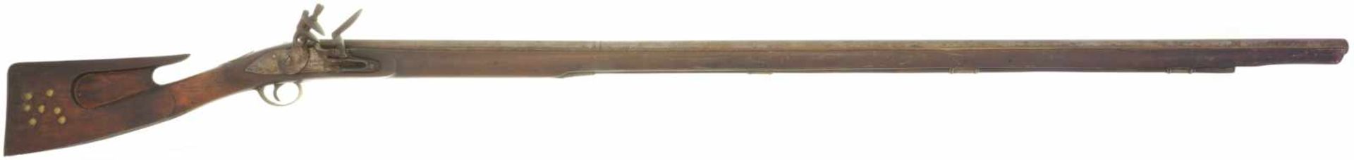 Steinschlossgewehr, Barnett London, Kal. 16mm LL 1290mm, TL 1700mm, Rundlauf, hinterer Drittel