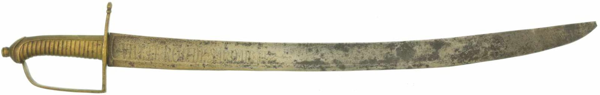 Mannschaftssäbel 1804, Napoleon I, Sardinien KL 605mm, TL 735mm, breite Rückenklinge mit