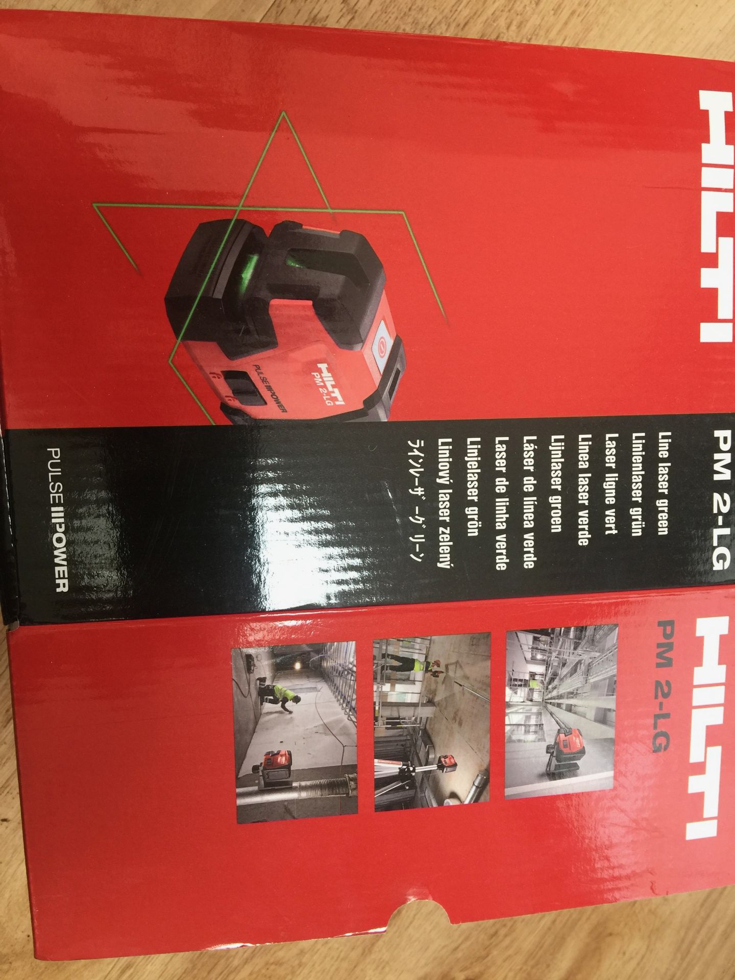 Hilti model PM 2-LG green beam laser - new