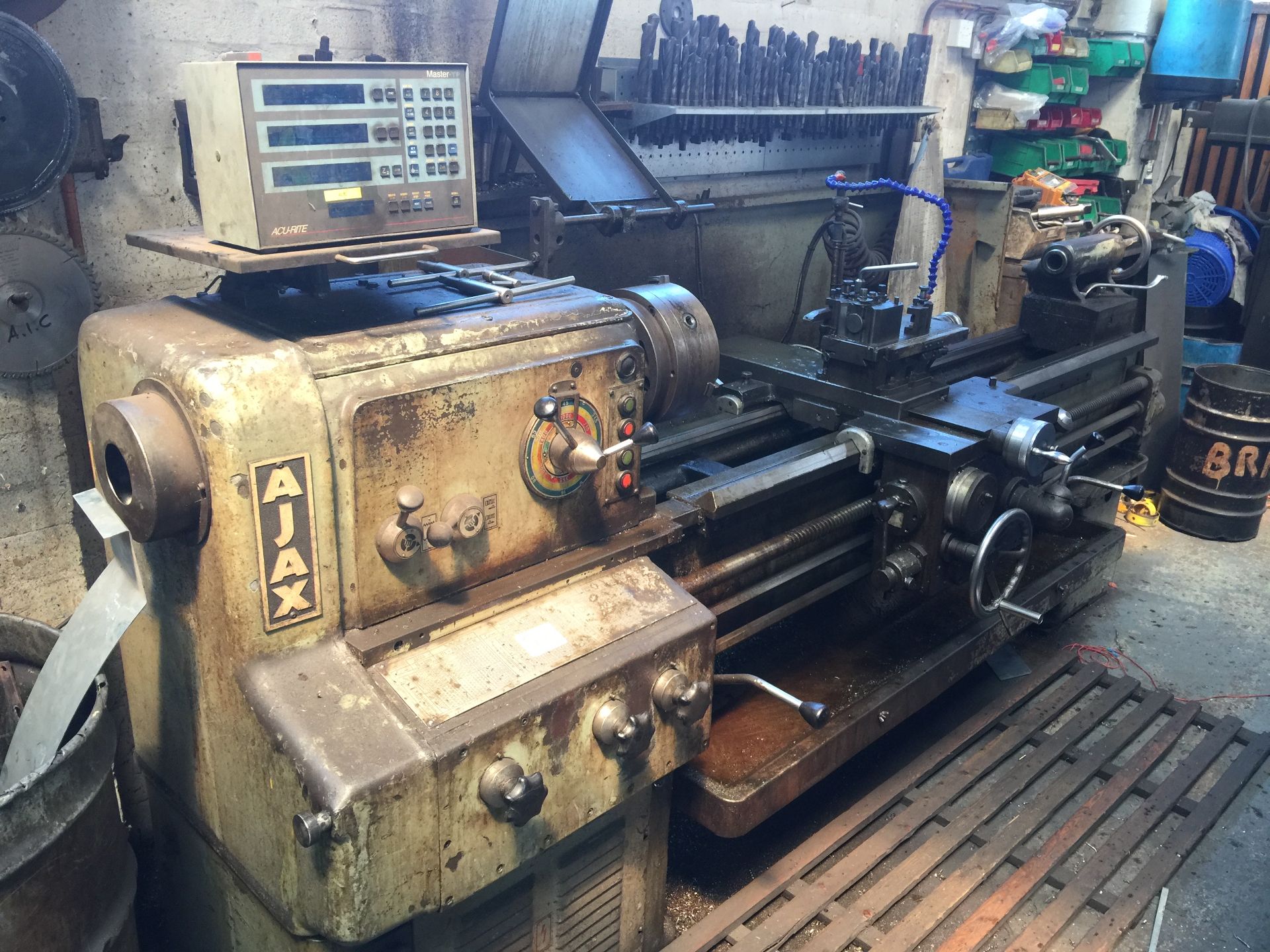 Ajax gap bed lathe Acu-rite Master TP DRO with tooling (DERBY)