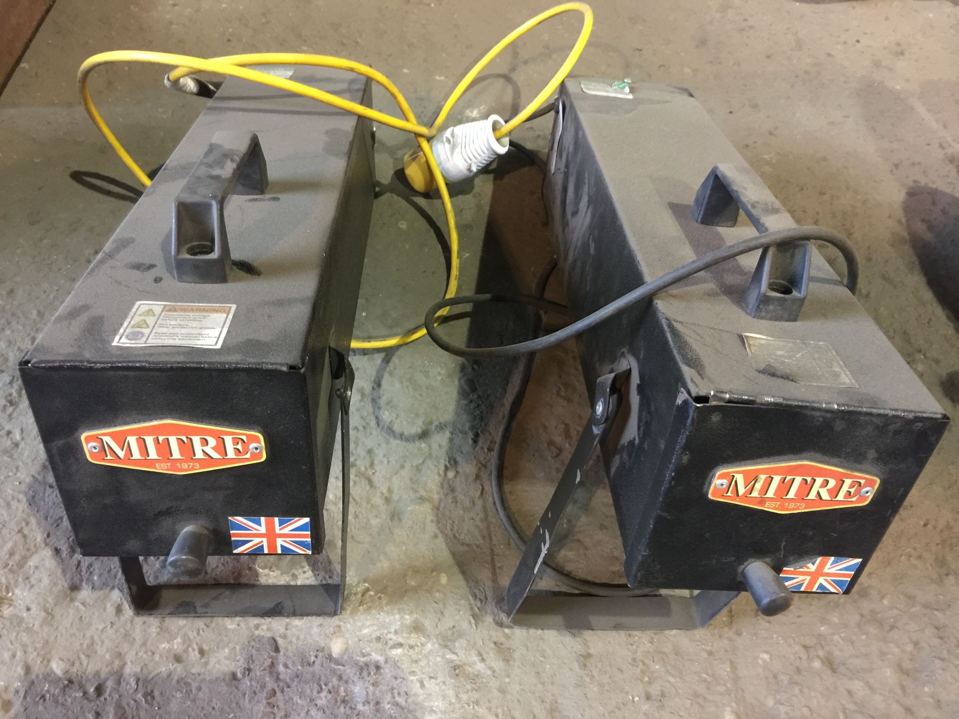 2 x Mitre heated wire boxes (Burton-upon-Trent)